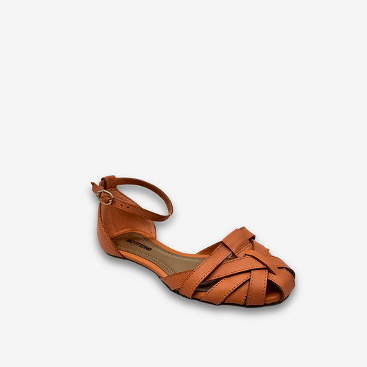 صندل بوتارو للسيدات مسطح من الجلد