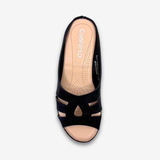 شبشب نسائي مريح بكعب إسفيني