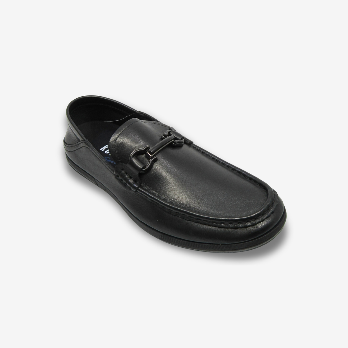 COMCERO MEN LEATHER FLAT SHOES