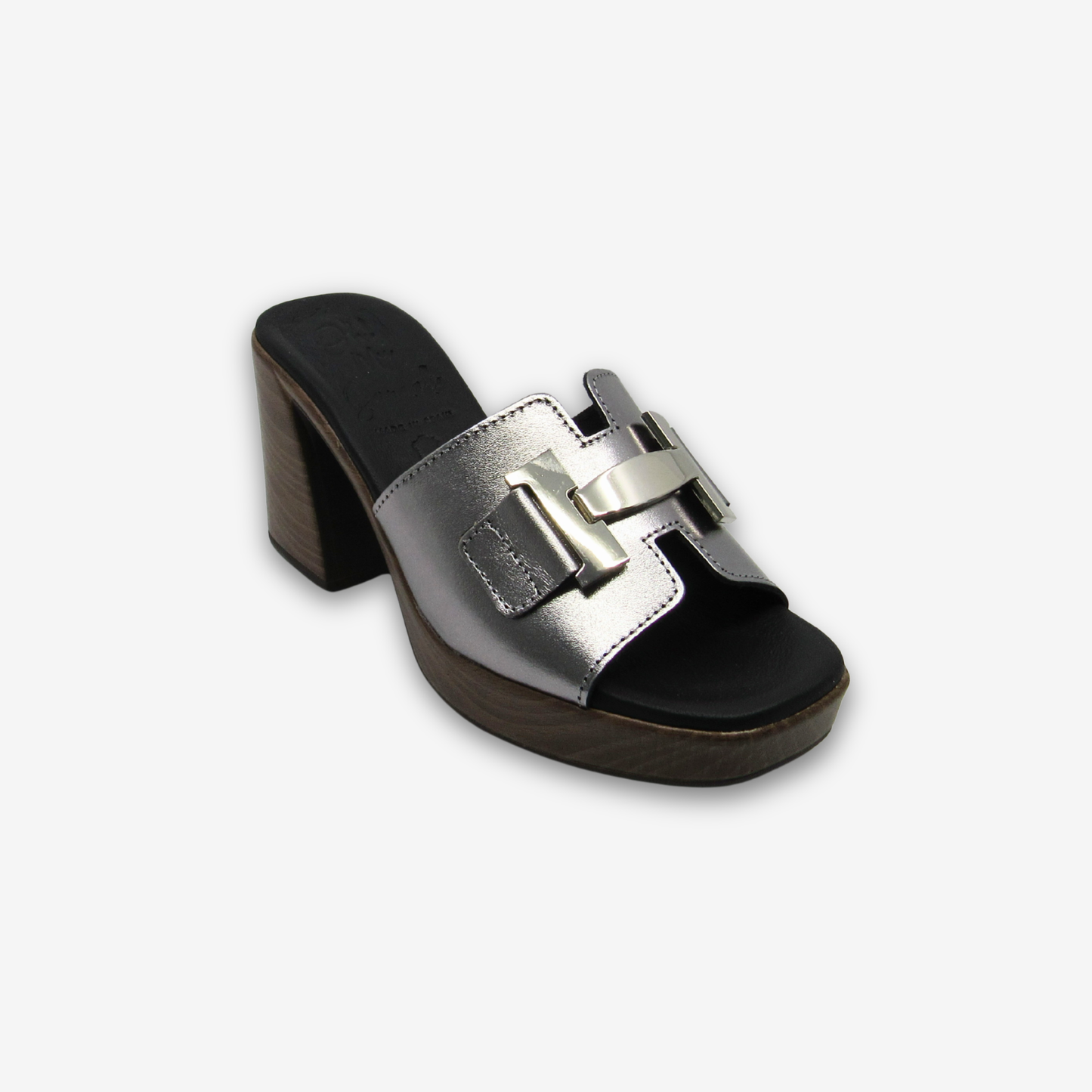 OH MY SANDAL نعال نسائي جلدي بكعب متوسط