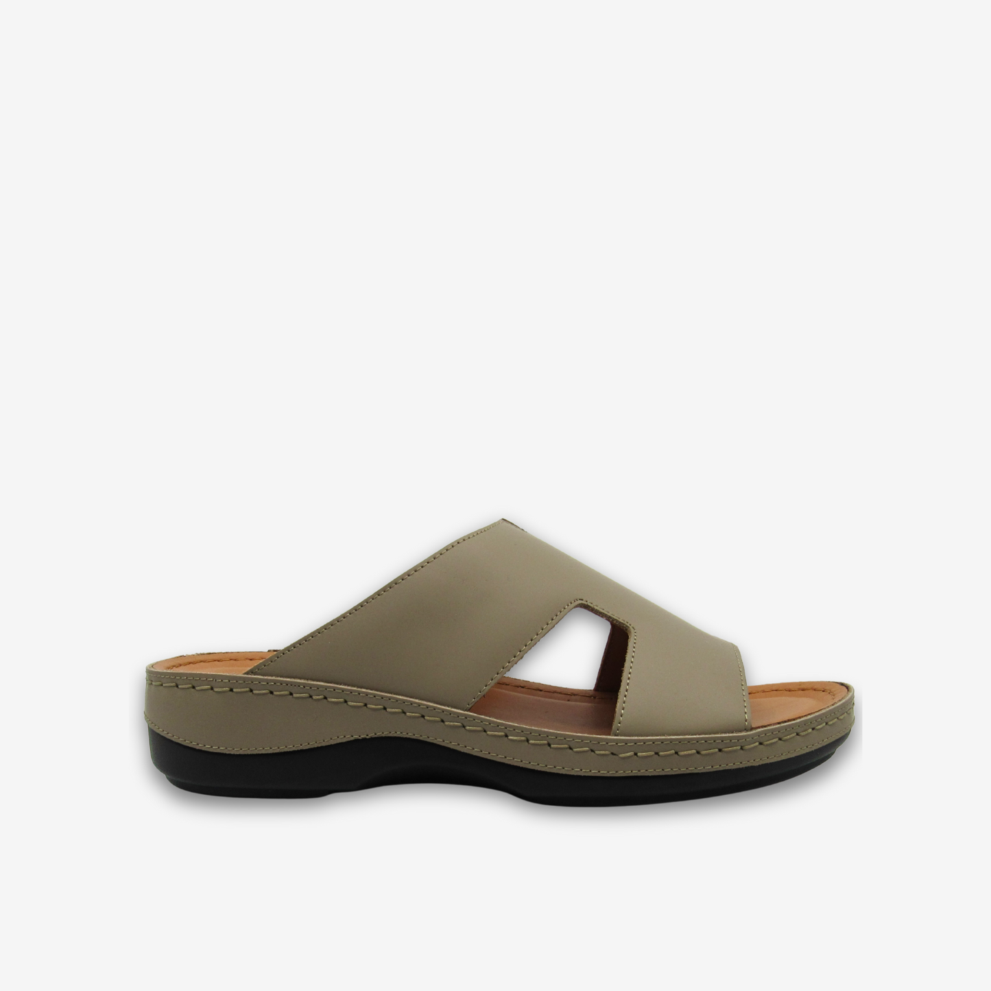 نعال رجالي من الجلد الطبيعي من كومفورتو