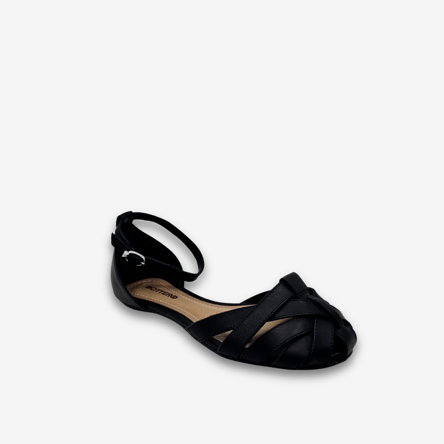 BOTTARO LADIES FLAT SANDALS LEATHER