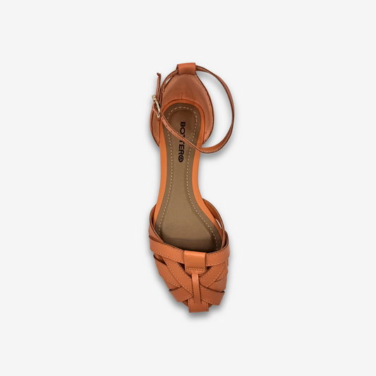 BOTTARO LADIES FLAT SANDALS LEATHER