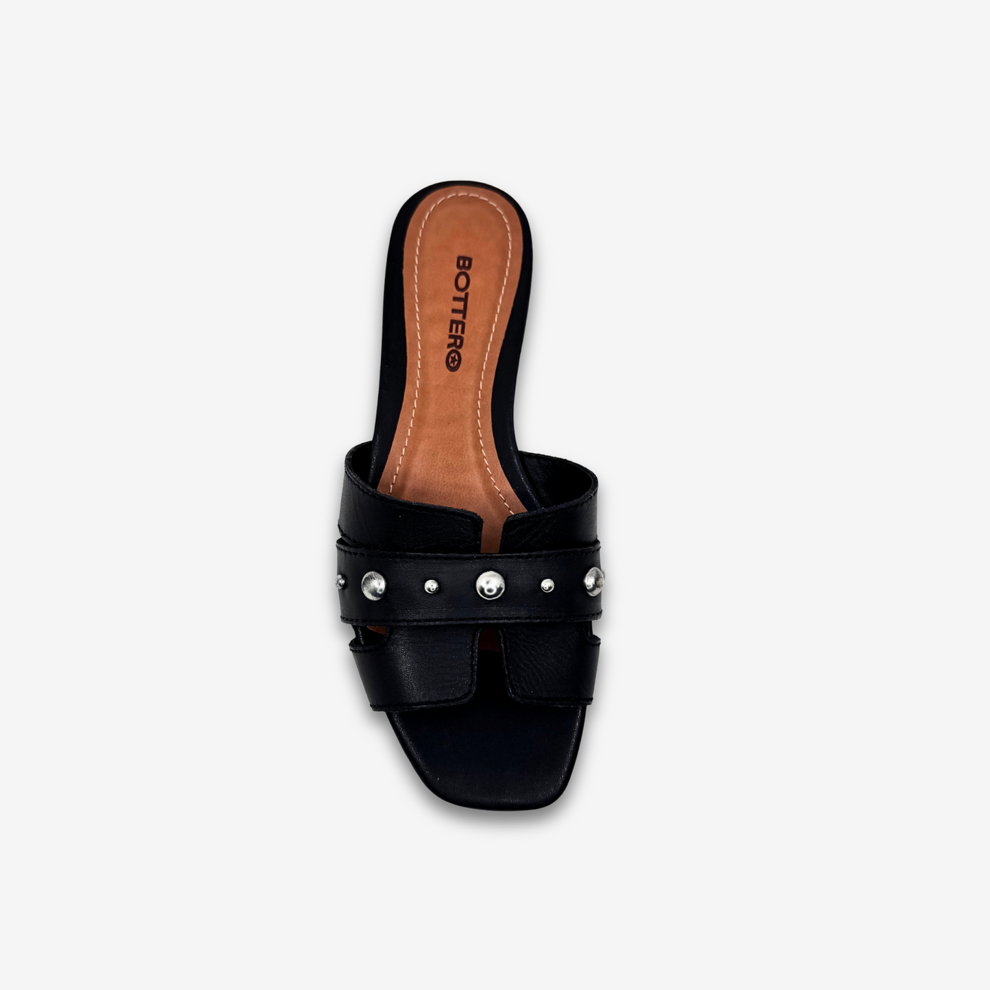 BOTTARO LADIES FLAT SLIPPERS LEATHER
