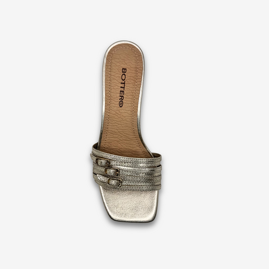 BOTTARO LADIES HEELS SLIPPERS LEATHER