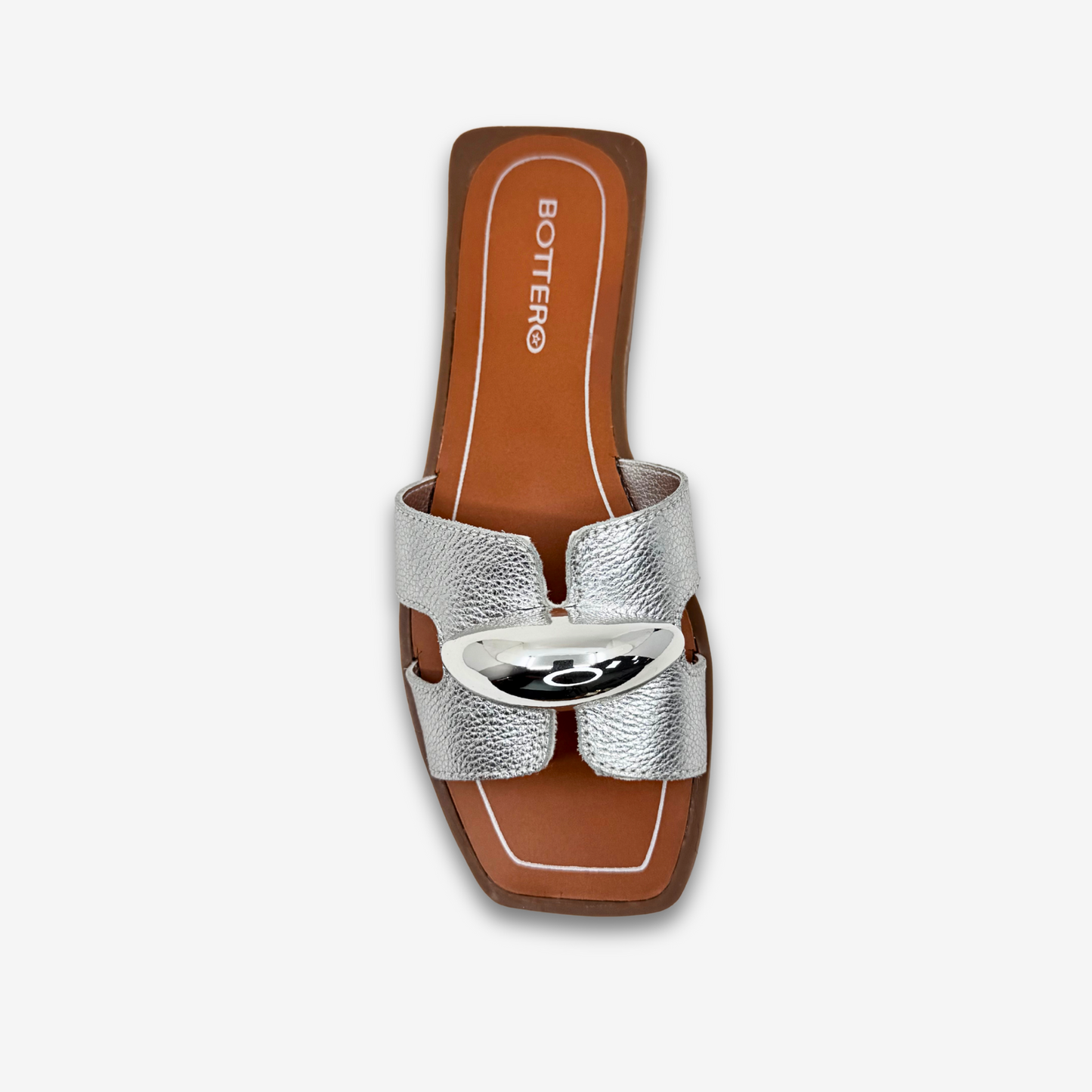 BOTTARO LADIES FLAT SLIPPERS LEATHER