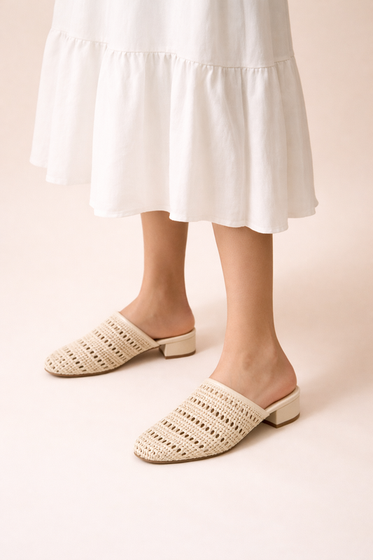 حذاء نسائي بكعب منخفض من ريو