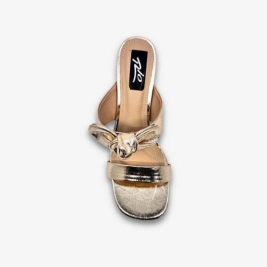 RIO LADIES LOW HEELS SLIPPERS LEATHER