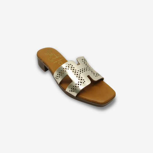 OH MY SANDAL،  نسائي من الجلد بكعب منخفض