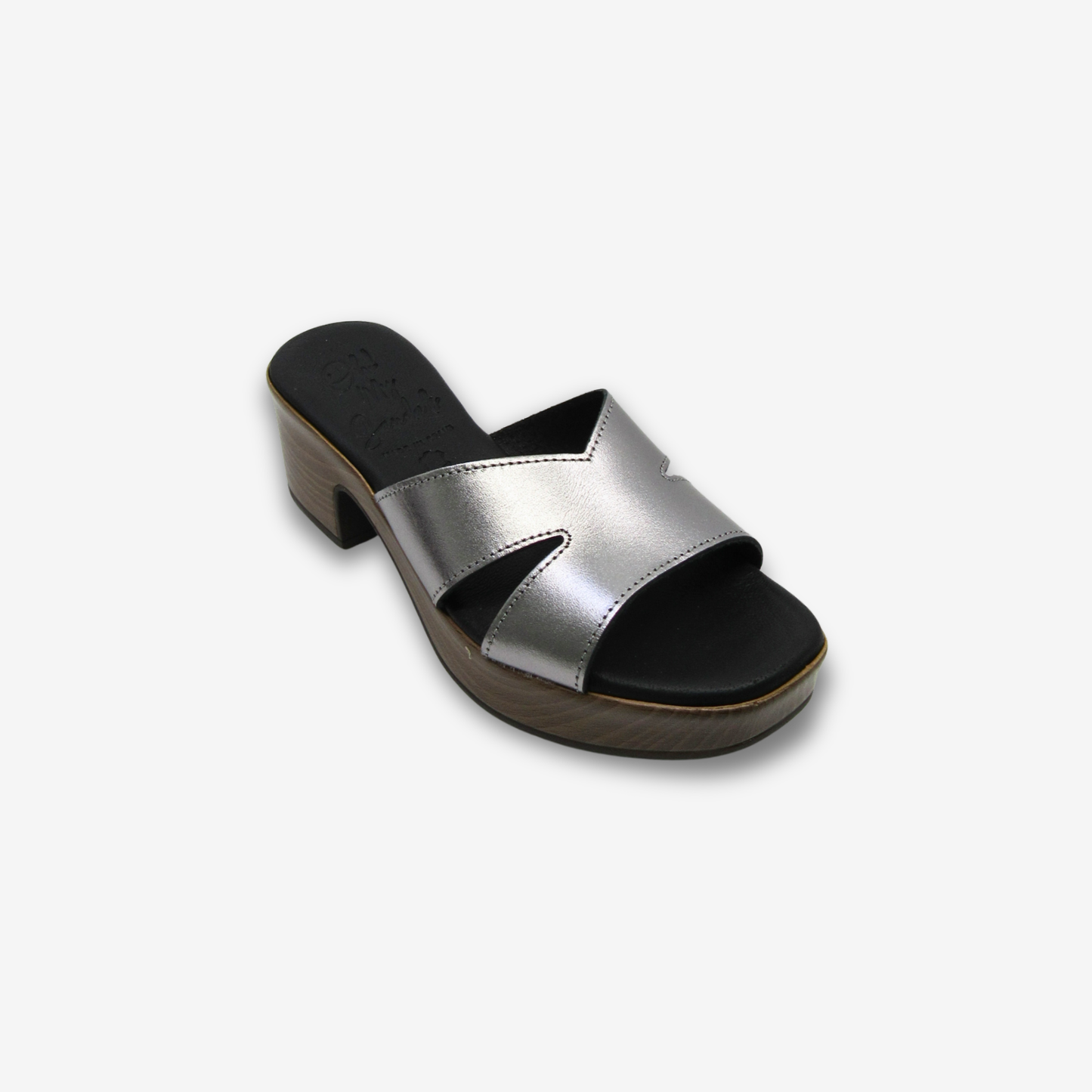 OH MY SANDAL نعال نسائي جلدي بكعب متوسط