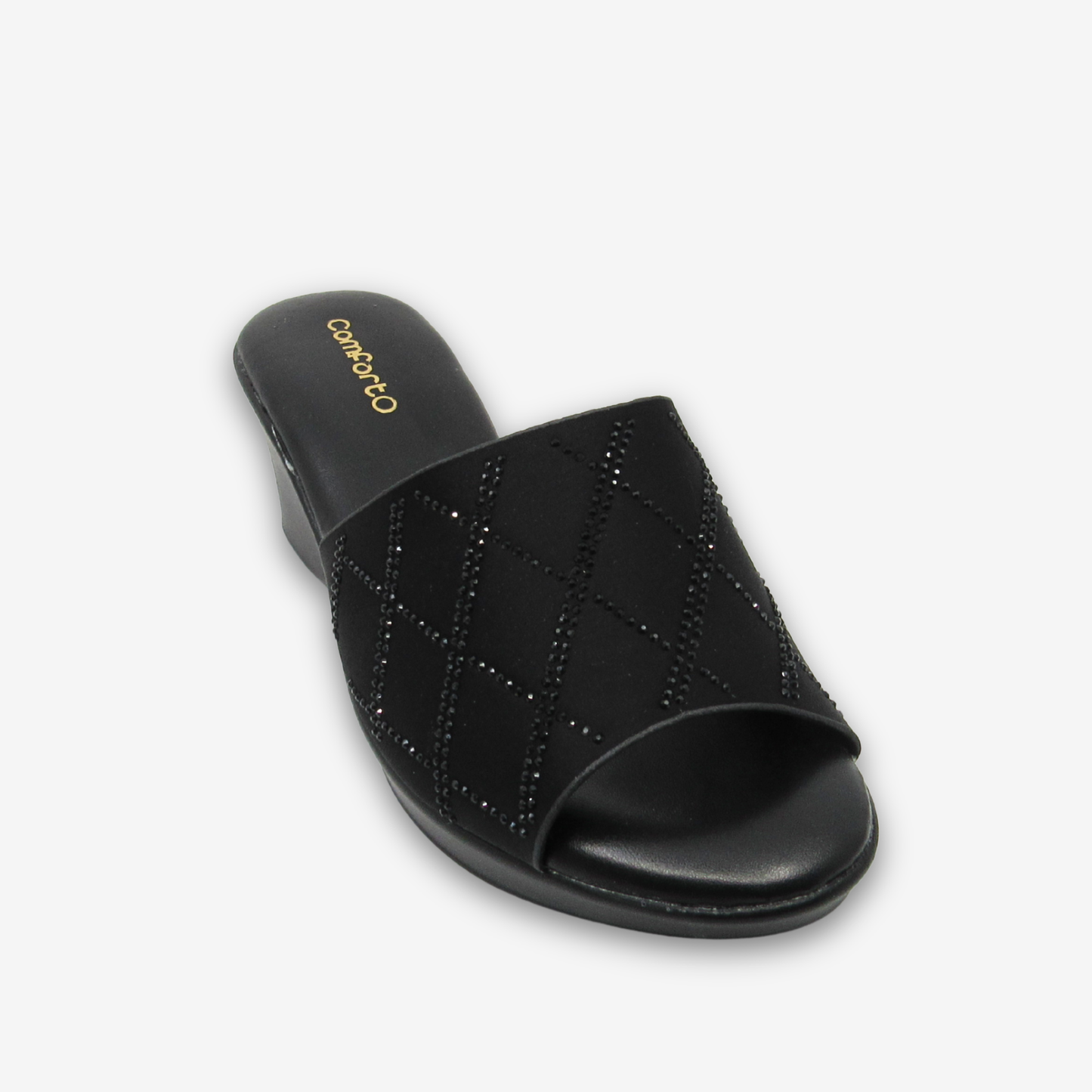 حذاء نسائي مريح بكعب متوسط الارتفاع