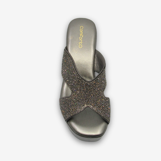 حذاء نسائي مريح بكعب مرتفع