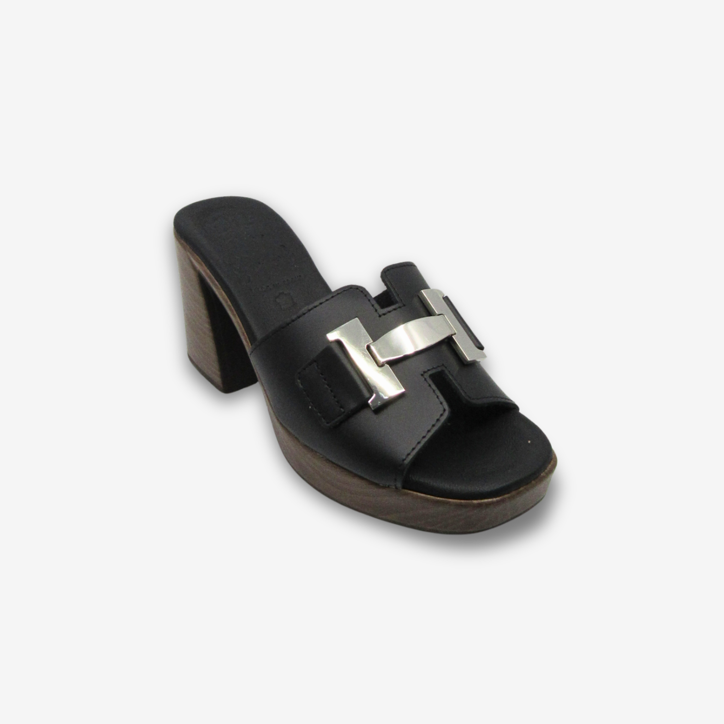 OH MY SANDAL نعال نسائي جلدي بكعب متوسط
