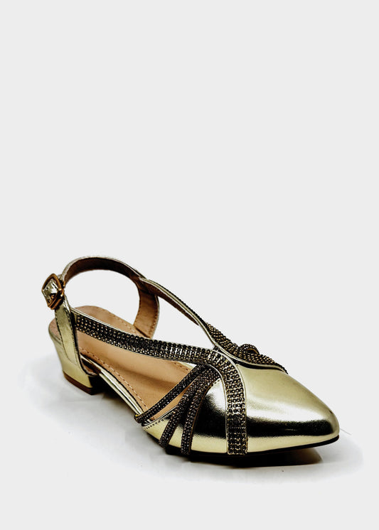 RIO SLINGBACK GIRLLS SMALL HEEL SHOES