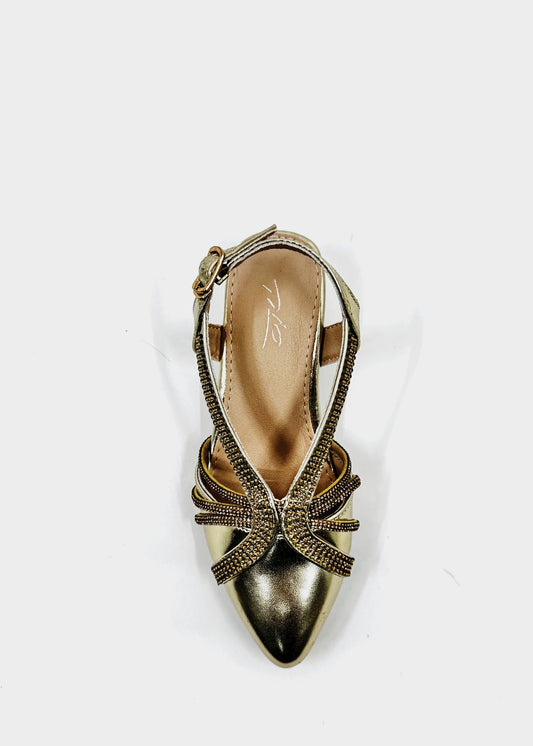 RIO SLINGBACK GIRLLS SMALL HEEL SHOES