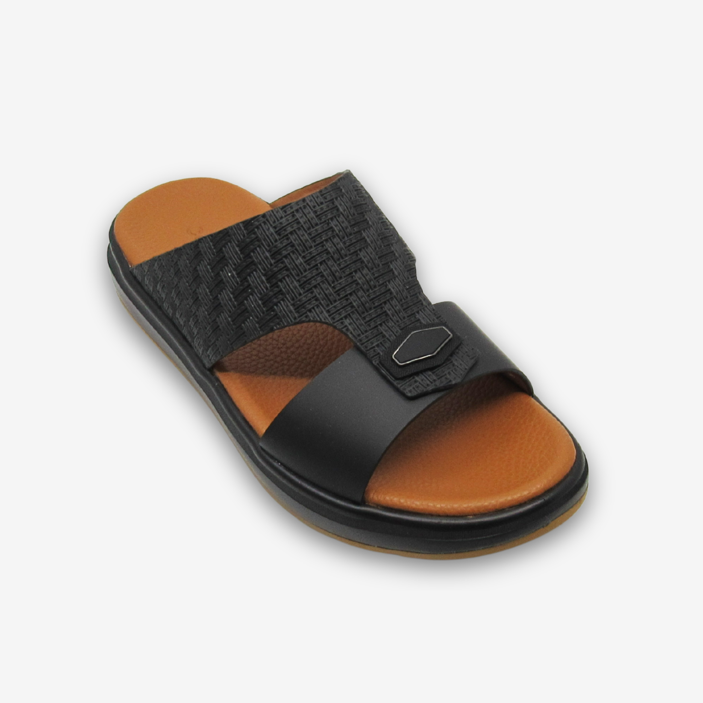 نعال رجالي من الجلد الطبيعي من كومفورتو
