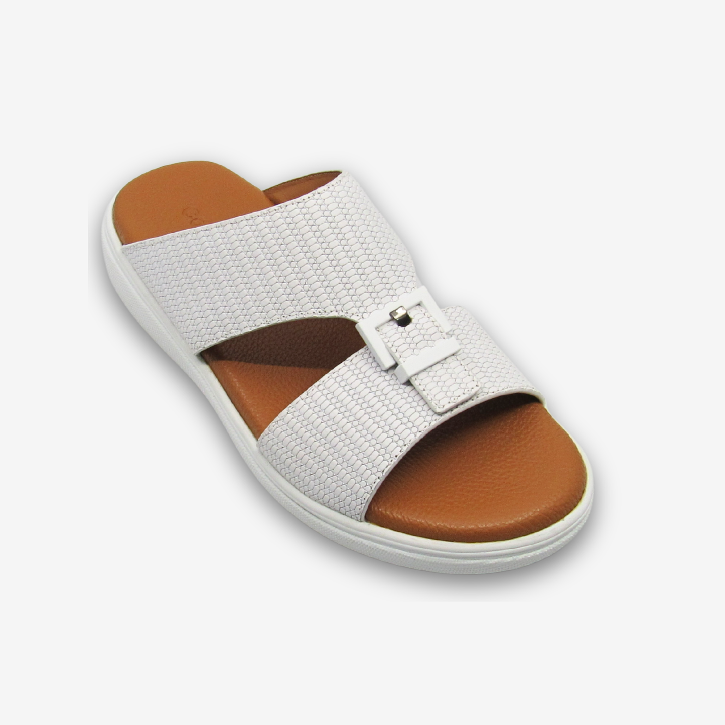 نعال رجالي من الجلد الطبيعي من كومفورتو