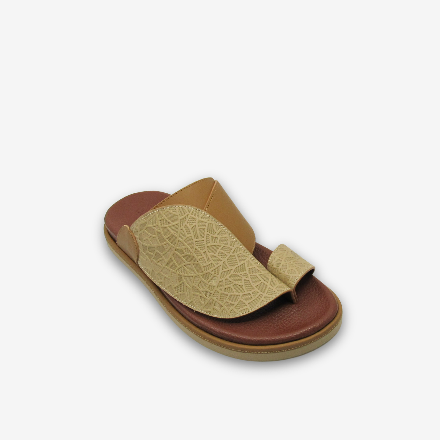 نعال رجالي من الجلد الطبيعي من كومفورتو