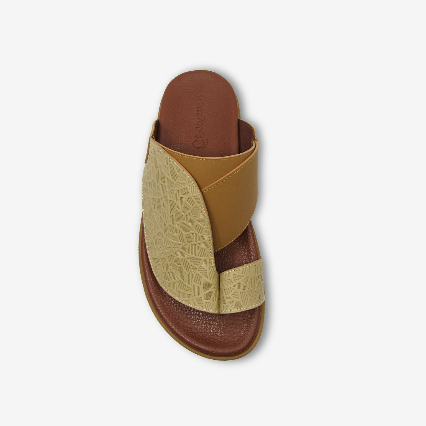 نعال رجالي من الجلد الطبيعي من كومفورتو