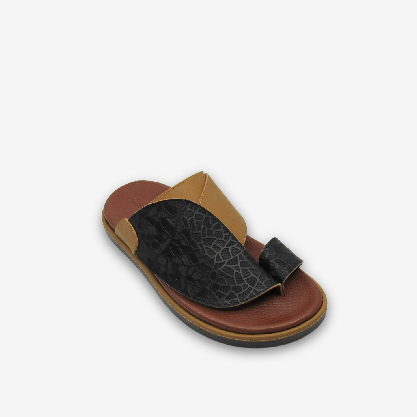 نعال رجالي من الجلد الطبيعي من كومفورتو